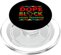 Dope Black Court Reporter est fière de sa carrière Professionnelle Noire PopSockets PopGrip pour MagSafe
