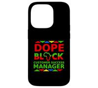Dope Black Customer Success Manager Fier Relations avec Les Clients Coque pour iPhone 14 Pro