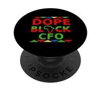 Dope Black, Directeur Financier, Proud Black, Directeur Financier, Pride Job PopSockets PopGrip Adhésif