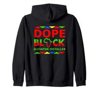 Dope Black Elevator Installer Fier Black Career Pride Job Sweat à Capuche
