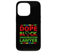 Dope Black Immigration Lawyer Fier Black Attorney Career Coque pour iPhone 13 Pro