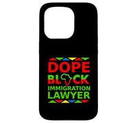Dope Black Immigration Lawyer Fier Black Attorney Career Coque pour iPhone 15 Pro