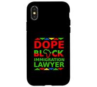 Dope Black Immigration Lawyer Fier Black Attorney Career Coque pour iPhone X/XS