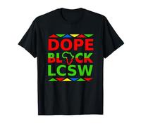 Dope Black LCSW Proud Black Travailleur Social Clinique sous Licence T-Shirt