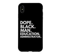 Dope Black Man, administrateur de l'éducation, African American Pride Coque pour iPhone XS Max