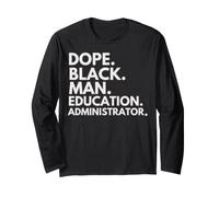 Dope Black Man, administrateur de l'éducation, African American Pride Manche Longue