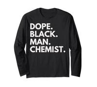 Dope Black Man Chemist African American Pride Manche Longue