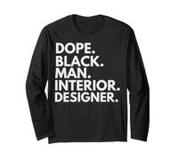 Dope Black Man Designer d'intérieur Afro-Américain Pride Manche Longue