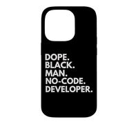 Dope Black Man Développeur sans Code African American Pride Coque pour iPhone 14 Pro