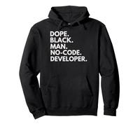 Dope Black Man Développeur sans Code African American Pride Sweat à Capuche