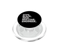Dope Black Man Ingénieur nu ire Fierté Afro-américaine PopSockets PopGrip pour MagSafe