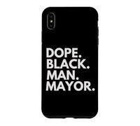 Dope Black Man Mayor African American Pride Coque pour iPhone XS Max