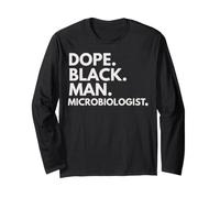Dope Black Man, microbiologiste, Afro-American Pride Manche Longue