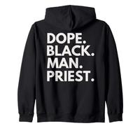 Dope Black Man Priest Afro-American Pride Sweat à Capuche