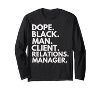 Dope Black Man Responsable des Relations avec Les Clients Heritage Pride Manche Longue