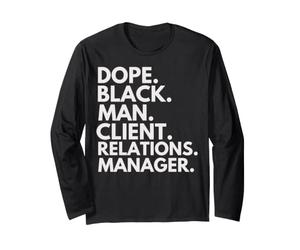Dope Black Man Responsable des Relations avec Les Clients Heritage Pride Manche Longue
