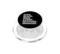 Dope Black Man Responsable des Relations avec Les Clients Heritage Pride PopSockets PopGrip pour MagSafe