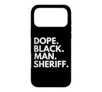 Dope Black Man Sheriff African American Pride Coque pour iPhone 17 Pro Max