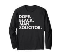 Dope Black Man Solicitor African American Pride Manche Longue