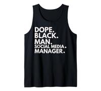 Dope Black Manager Social Media Manager African American Pride Débardeur