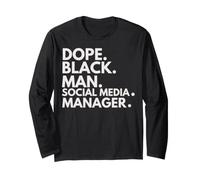 Dope Black Manager Social Media Manager African American Pride Manche Longue