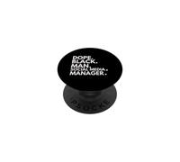 Dope Black Manager Social Media Manager African American Pride PopSockets PopGrip Adhésif