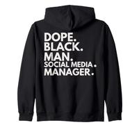 Dope Black Manager Social Media Manager African American Pride Sweat à Capuche