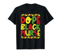 Dope Black Nurse Infirmière Africaine américaine T-Shirt