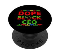 Dope Black PDG Proud Black Business Owner Pride Boss PopSockets PopGrip Adhésif