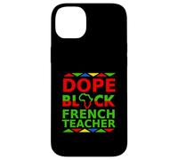 Dope Black, Professeur de français, Retour à l'école, Poste de fierté Coque pour iPhone 14 Plus