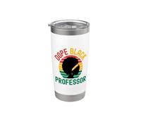 Dope Black Professor | Histoire des Noirs | Professeur Melanated Gobelet isotherme en acier inoxydable double paroi