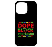 Dope Black Professor Proud Black Professional Career Pride Coque pour iPhone 15 Pro Max