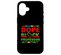 Dope Black Professor Proud Black Professional Career Pride Coque pour iPhone 16