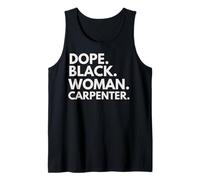 Dope Black Woman Carpenter African American Charpentiers Pride Débardeur