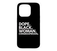 Dope Black Woman Députée au Congrès Coque pour iPhone 15 Pro