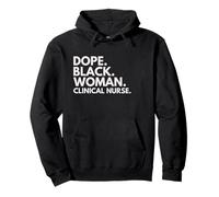 Dope Black Woman Infirmière Clinique infirmières Afro-américaines Sweat à Capuche