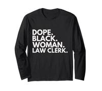 Dope Black Woman, légiste, clercs Afro-américains Manche Longue