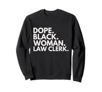 Dope Black Woman, légiste, clercs Afro-américains Sweatshirt