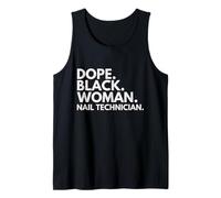 Dope Black Woman Nail Tech Afro-American Nail Tech Débardeur