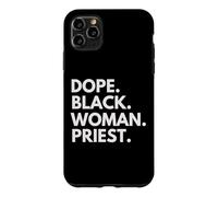 Dope Black Woman Pride a renforcé la fierté du Mois de l'histoire des Noirs Coque pour iPhone 11 Pro Max