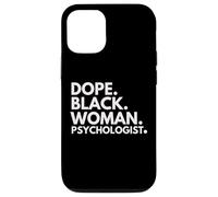 Dope Black Woman Psychologist Psychologie Afro-américaine Coque pour iPhone 12/12 Pro