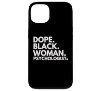 Dope Black Woman Psychologist Psychologie Afro-américaine Coque pour iPhone 13