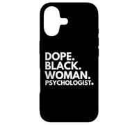 Dope Black Woman Psychologist Psychologie Afro-américaine Coque pour iPhone 17
