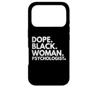 Dope Black Woman Psychologist Psychologie Afro-américaine Coque pour iPhone 17 Pro