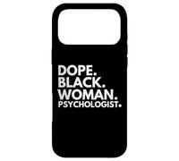 Dope Black Woman Psychologist Psychologie Afro-américaine Coque pour iPhone 17 Pro Max