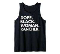 Dope Black Woman Rancher Afro-American Female Ranchers Débardeur
