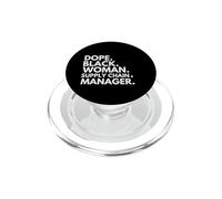 Dope Black Woman, Responsable de la chaîne d'approvisionnement, Mois de l'histoire des Noirs PopSockets PopGrip pour MagSafe