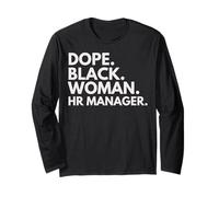 Dope Black Woman Responsable RH Afro-Américains HR Managers Manche Longue
