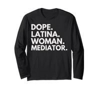 Dope Latina Femme Médiatrice Latin Heritage Hispanic Pride Manche Longue