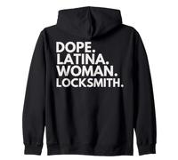 Dope Latina Femme Serrurier Latin Heritage Hispanic Pride Sweat à Capuche